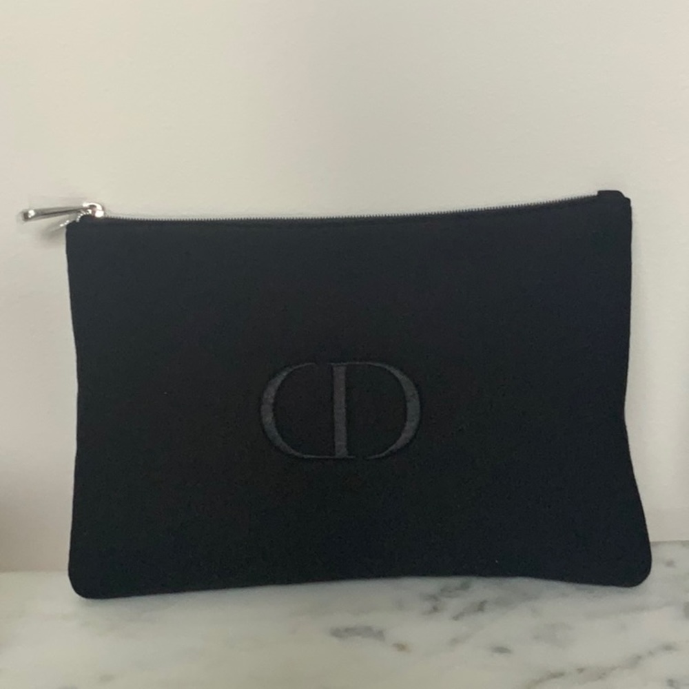 Dior CD Logo Pouch Cosmetic Bag